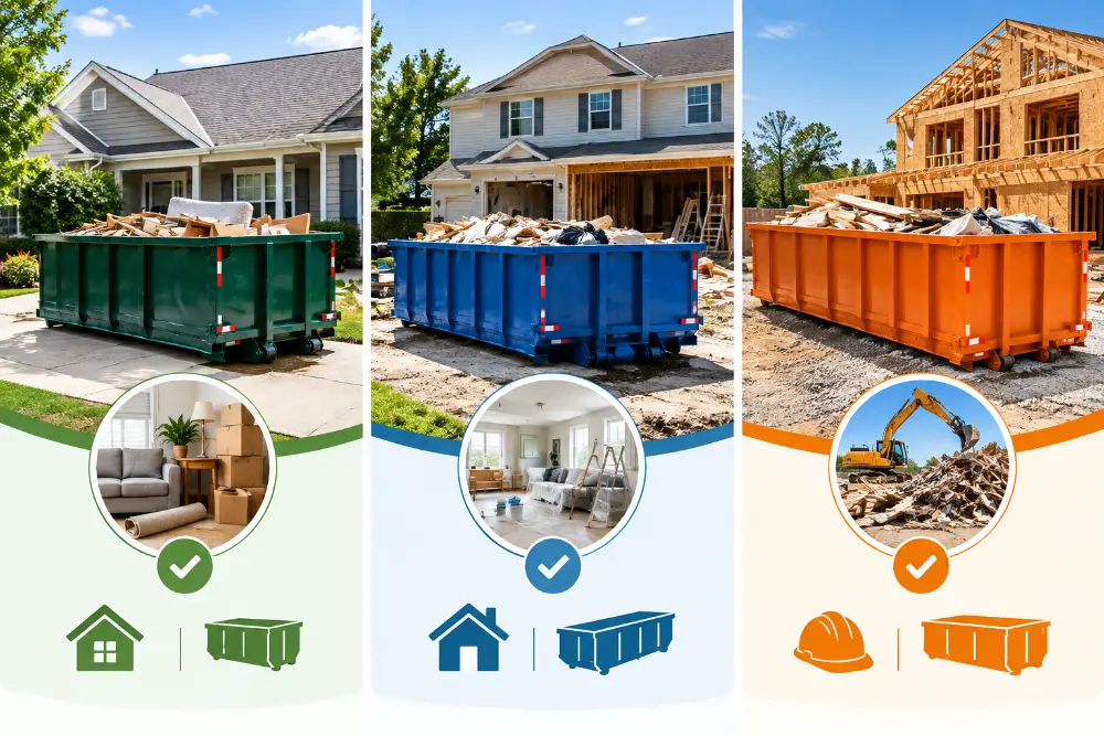 Not sure which dumpster size you need in Allouez